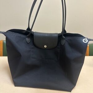 Longchamp Le Pliage Black Tote